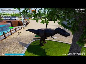 Zoo Keeper Simulator T-rex killing Zookeeper
