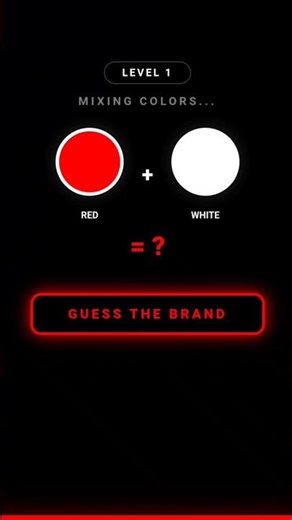 Guess The Brand! 🔴 + ⚪ = ? | Color Mixing Challenge