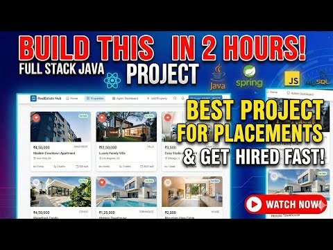 Build Full stack RealEstate Web application SpringBoot + React + MySQL