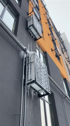 #зима #кондиціонер #лід #airconditioner #hvac