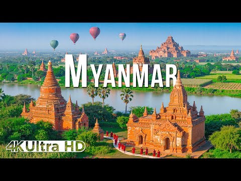 Myanmar in 4K | Ancient Temples, Golden Pagodas & Peaceful Southeast Asian Ambience