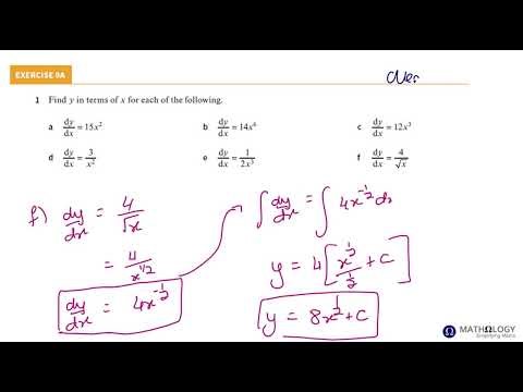 Integration: Exercise 9A