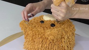 1.1M views · 14K reactions | Cute little bear cake. Grass piping tip...