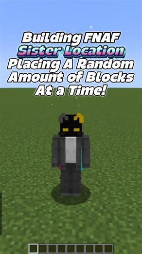 Building FNAF Sister Location In Minecraft Placing a Random Amount of Blocks at a Time! | Part 1🔥