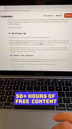 Python Programming on Instagram: "Want to learn Python Programming at Free of cost & with amazing Projects 🤔 Must Checkout and save it ✅ • Codédex is a brand new learn to code platform. • With over 50 hours of free Python challenges and projects. • It's the perfect place to get started coding. Follow 👉 @codedex.io • www.codedex.io LINK IN BIO 🔗"
