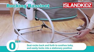 2.9K views · 11 reactions | 5 in 1 Baby Bassinet Rocker Rocker, Napper, Bounce, Chair with Removable Baby Bassinet & Melody, Rs 4499.00 VAT Incl Color available, Pink and Green | Island Kidz Mauritius | Facebook