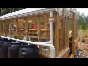 #19 Greenhouse- rainwater harvesting setup