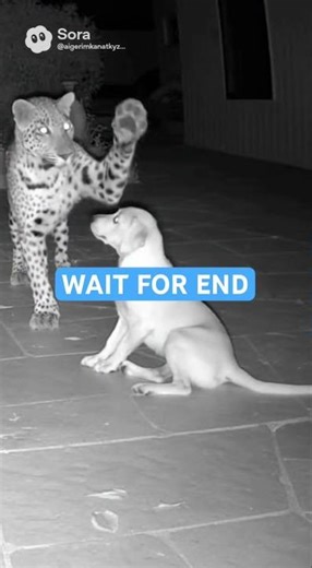 Leopard Meets Dog — Friendship or Chaos? 🐆🐶