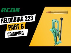 How to Reload .223 Part 6 - Crimping the Bullet