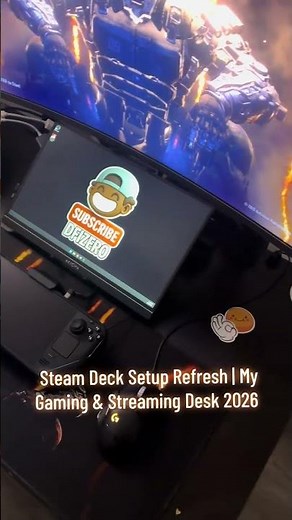 Steam Deck Setup Refresh | My Gaming & Streaming Desk 2026 #steamdeck #gamingsetup #steamdeckgaming