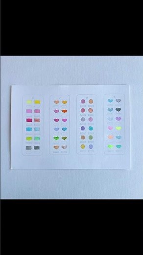 3D Printable Color Swatch Template for A4 Paper | 12 color Chart STL File