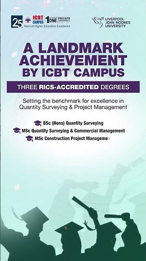 ICBT Campus Achieves RICS Accreditation | Quantity Surveying | Construction Management | LJMU - UK