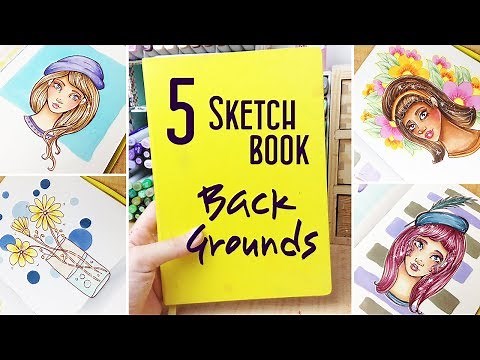 5 Easy Backgrounds to add to Your Art, Drawings and Sketchbook: A Few Ideas and Tips