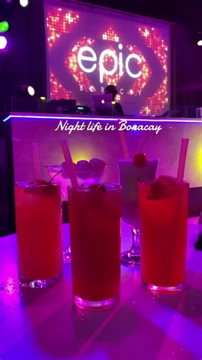 Night Life in Boracay: Epic Bar 🥂🍸🍹 #boracay #boracay2023 #hsbffs