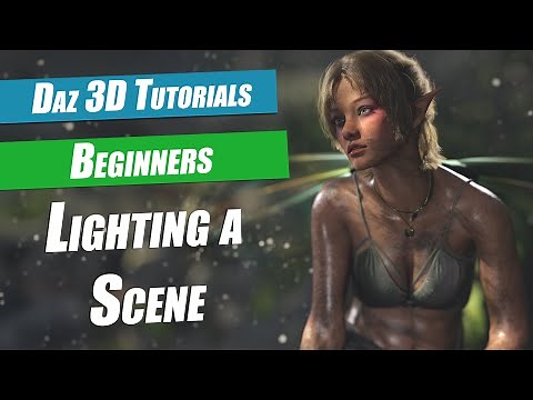 Daz 3D Beginners Tutorials : Lighting A Scene