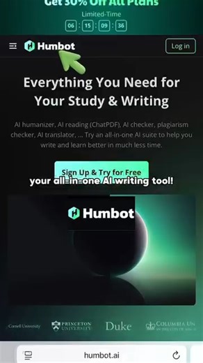 🤯 Stop Juggling AI Tools! Humbot is Your All-in-One Undetectable Solution! 🚀 If your workflow involves ChatGPT, paraphrasing, and then checking for AI detection, you're wasting valuable time! The new AI detectors are too smart for old tricks. I’m sharing the ultimate one-stop tool that guarantees your content is safe and sounds 100% human: Humbot! ✅ The Humbot Advantage (Watch the Demo!): 1. Instant Humanization: It takes your robotic AI text and converts it to a guaranteed 0% AI-detected scor