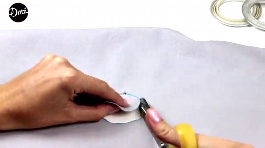 Dritz Curtain Grommets, 1-9/16" (40 mm) Inner Diameter, Heavy-Duty Plastic, Brushed Silver Color, Snap-On Design, Tool-Free Installation, 8-Pack