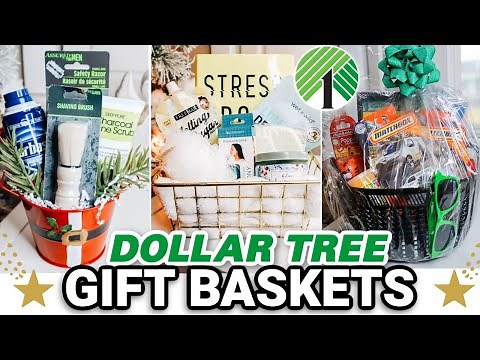 10 DOLLAR TREE 🎄 GIFT BASKET IDEAS For Christmas! (that look high-end)