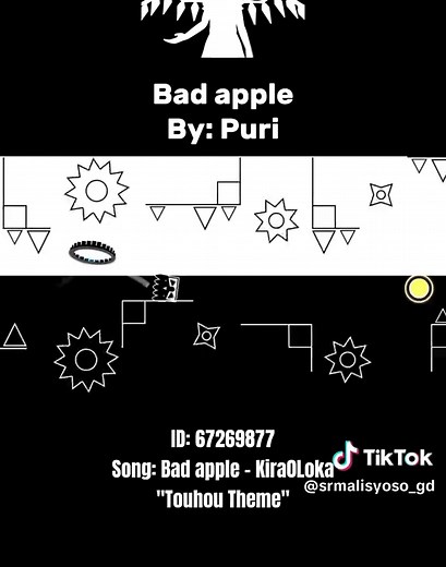 Bad Apple Geometry Dash Showcase