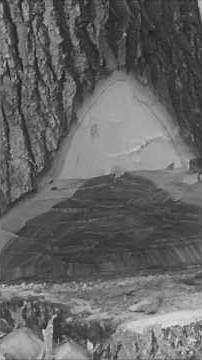 Felling Tree With Axe and Handsaw #skills