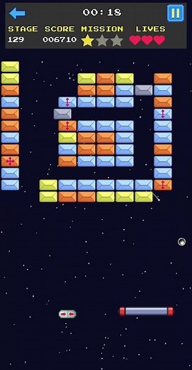 #129 Insane gameplay, Brick Breaker, explosion of thrill!! 🤯🤯 #BrickBreaker #AddictiveGame
