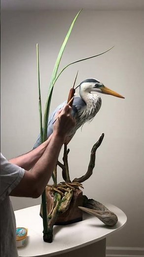 Making A Realistic Cattail In Wood #woodworking