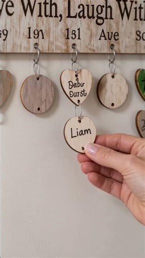 Family Countdown Calendar – Personalized Wooden Birthday & Anniversary Reminder