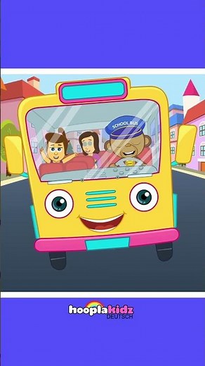 Die Räder vom Bus 🚌 #shorts #nurseryrhymes #kidssong #hooplakidzdeutsch