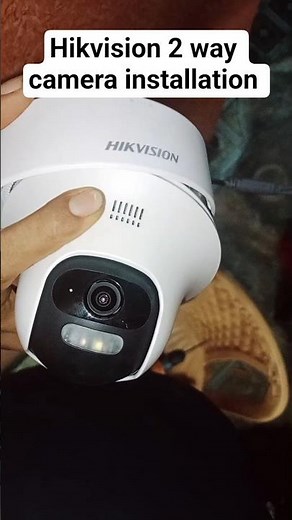 Hikvision 2 Way Audio Camera Installation #hikvisioncamera #hikvision #cctv #camera