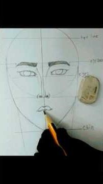 Face Proportions Drawing Tutorial ✏️ | #drawing #facedrawing #sketch #pencildrawing #learntodraw