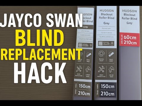 Jayco Swan Blind Replacement Hack Using Spotlight Roller Blinds