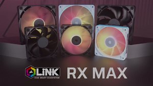 CORSAIR iCUE Link RX120 MAX RGB 120mm PWM Thick Fan – High-Static Pressure – Magnetic Dome Bearing – Single Fan – Black