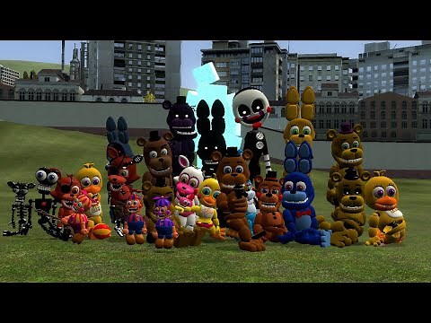New fnaf world models pack | GMOD FNAF 720p version