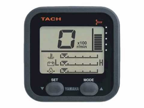 How to reset the maintenance interval on a Yamaha Command Link guage