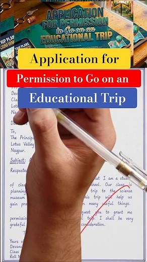 Application for Permission to Go on an Educational Trip | Easy Format & Sample Letter