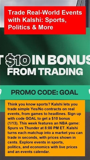 Trade Real-World Events with Kalshi: Sports, Politics & More