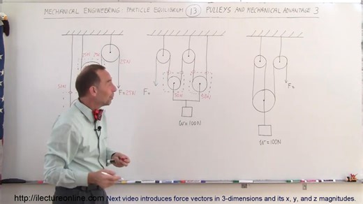 3.8K views · 72 reactions | Mechanical Engineering_ Particle Equilibrium- Pulleys and Mechanical Advantage | Fadhel Mahdi | Facebook