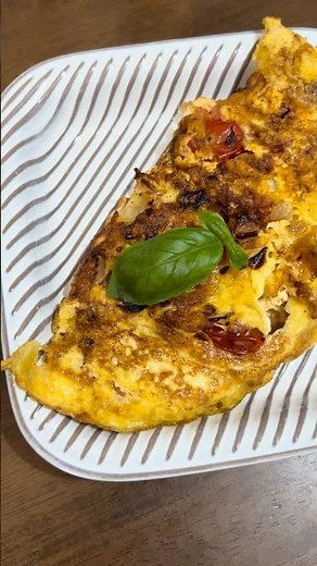 Tomato Basil and Mozzarella Omelette Quick and Easy Meal Ready in less than 30 mins