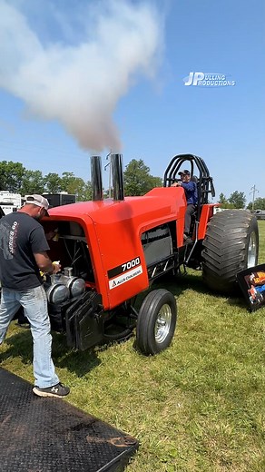 25K views · 648 reactions | Feeding ether to "Little Bad Allis" Light Super Stock pulling tractor at The Pullers Championship - #Diesel #DieselPower #Turbo #AllisChalmers #Tractor #TractorLife #Reels | JP Pulling Productions | Facebook