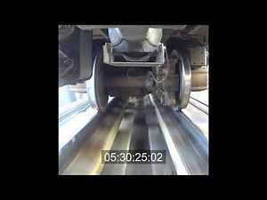 【サンプル】長野電鉄：車両真下車輪目の前