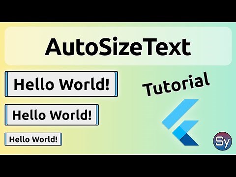 Auto Size Text in Flutter w/ AutoSizeText Package