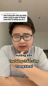 51K views · 700 reactions | Hướng dẫn tạo bảng chấm công đơn giản trong excel #tinhocvanphong #tinhocmos #exceltips | Hảo Tin Học Văn Phòng | Facebook