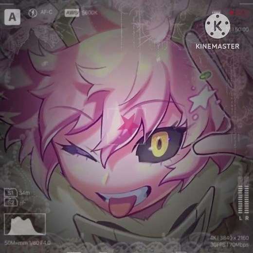 the theme is pink: mina ashido #mha #anime #edit