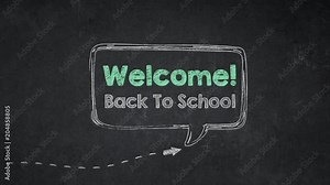 Welcome Back To school! Animation