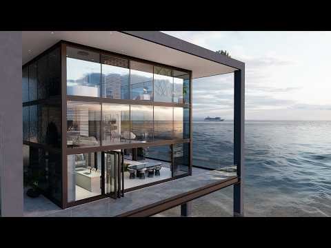 3D walk-through: Glass Box House