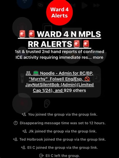 🚨 PANIC MODE ACTIVATED: HOLY MELTDOWN—Here's the screen recording of these deranged anti-ICE leftists FREAKING OUT the second they realized their secret Signal chat was INFILTRATED & LEAKED! The same chat where Walz's adviser Amanda Koehler & MN Dem officials were dispatching mobs, doxxing agents, running plates, and plotting ambushes—now they're scrambling like rats, deleting, fleeing the state/country! 😂💀 This well-funded insurrection network is CRUMBLING. ARREST THEM ALL for treason & obst