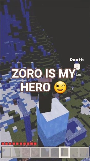 Zoro Lost in Minecraft?!😉😁😅 (Strongest Swordsman Build) #roblox #short #maincraft