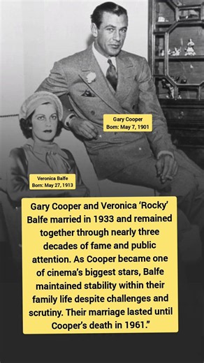 Gary Cooper & Veronica Balfe: A Hollywood Love That Lasted Decades