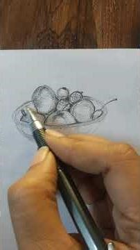 step by step Easy Fruit Basket Drawing | Beginner Friendly | Simple & Cute Art🤗 #drawing #art