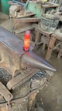 Straightening the Steel and Enlarge the Center ( Chisel Making Process part 1 )